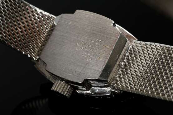 Ducado Weißgold 585 Armbanduhr mit Achtkant Diamantlünette (zus. ca. 0.52ct/IF/W), Handaufzug, 28,7g, L. 17,5cm, gangbar (keine Garantie auf Werk und Funktionalität) - photo 2
