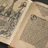 Band "Sachsenspiegel - Auffs new fleissig corrigirt, an Texten, Glossen, Allegaten..." 1545, 270 Seiten und 112 unnummerierte Seiten, Druck: Nicolaus Wolrab, Leipzig, geprägter Ledereinband, 31x22x6,8cm, Alters… - photo 5