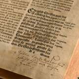 Band "Sachsenspiegel - Auffs new fleissig corrigirt, an Texten, Glossen, Allegaten..." 1545, 270 Seiten und 112 unnummerierte Seiten, Druck: Nicolaus Wolrab, Leipzig, geprägter Ledereinband, 31x22x6,8cm, Alters… - photo 7