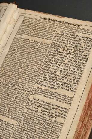 Biblia germanica: "Das ist: Die gantze Heilge Schrifft deß Alten und Neuen Testaments" (sogenannte Dilherr-Bibel), Endter Söhne, ein ganzseitiger Textkupfer (Porträt Luthers und seiner Familie) sowie zahlreiche… - photo 4