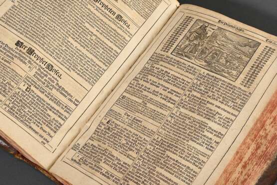 Biblia germanica: "Das ist: Die gantze Heilge Schrifft deß Alten und Neuen Testaments" (sogenannte Dilherr-Bibel), Endter Söhne, ein ganzseitiger Textkupfer (Porträt Luthers und seiner Familie) sowie zahlreiche… - photo 5