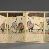 3 Janssen, Horst (1929-1995) "Stachus Münster und Has Bodoni (Hase und Igel)" 1968, Farboffset, "Prosit Neujahr 1968: Ballade vom Herrn Latour", Farblithographie und "Prosit Neujahr 1967" Fa… - фото 3