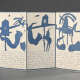 3 Janssen, Horst (1929-1995) "Stachus Münster und Has Bodoni (Hase und Igel)" 1968, Farboffset, "Prosit Neujahr 1968: Ballade vom Herrn Latour", Farblithographie und "Prosit Neujahr 1967" Fa… - фото 4