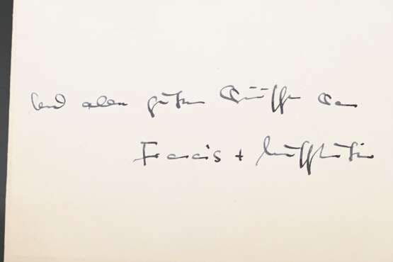3 Janssen, Horst (1929-1995) "Stachus Münster und Has Bodoni (Hase und Igel)" 1968, Farboffset, "Prosit Neujahr 1968: Ballade vom Herrn Latour", Farblithographie und "Prosit Neujahr 1967" Fa… - фото 6