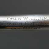 Dirigentenstab mit ebonisiertem Holz Schaft und schlichten Silber 925 Manschetten, monogrammiert SI, mittig graviert "Dean Willink Norwich Cathedral Oct 7th 1925", L. 56cm - photo 4