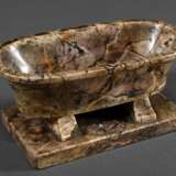 Marmor Schreibtisch Utensil „Römische Badewanne“, 8x17x9cm, rest. - photo 2