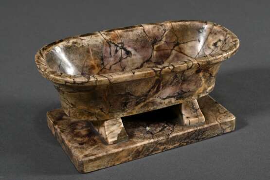 Marmor Schreibtisch Utensil „Römische Badewanne“, 8x17x9cm, rest. - photo 2