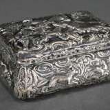 Tabatiere mit getriebenem Dekor „Jagdszene“, MZ: Neresheimer, Silber 800, 92g, 4x8,2x5,8cm - фото 1