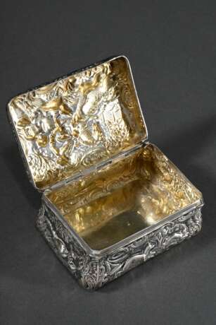 Tabatiere mit getriebenem Dekor „Jagdszene“, MZ: Neresheimer, Silber 800, 92g, 4x8,2x5,8cm - фото 3