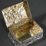 Tabatiere mit getriebenem Dekor „Jagdszene“, MZ: Neresheimer, Silber 800, 92g, 4x8,2x5,8cm - фото 3