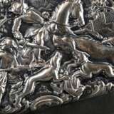 Tabatiere mit getriebenem Dekor „Jagdszene“, MZ: Neresheimer, Silber 800, 92g, 4x8,2x5,8cm - фото 7