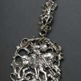 Anhänger in Renaissance Manier "Heiliger Georg" und "Heiliger Sebastian" an gedrehter Ringöse, Silber gegossen, 72g, L. 15cm - photo 1