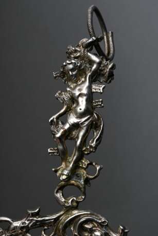 Anhänger in Renaissance Manier "Heiliger Georg" und "Heiliger Sebastian" an gedrehter Ringöse, Silber gegossen, 72g, L. 15cm - photo 3