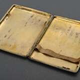Russisches Zigarettenetui mit halbplastischem "Hundekopf" auf dem Deckel, MZ: Adams, Kokoschnikmarke, Silber 84 Zolotniki innen vergoldet, 164g, 10,3x8,1cm, Gebrauchsspuren - photo 4