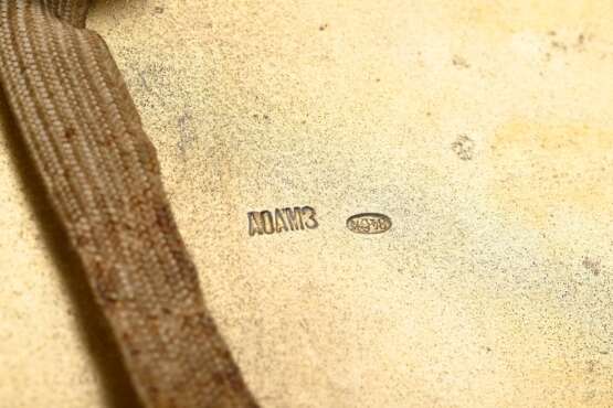 Russisches Zigarettenetui mit halbplastischem "Hundekopf" auf dem Deckel, MZ: Adams, Kokoschnikmarke, Silber 84 Zolotniki innen vergoldet, 164g, 10,3x8,1cm, Gebrauchsspuren - photo 5