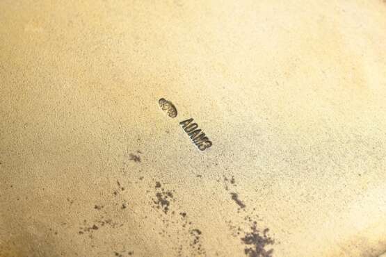 Russisches Zigarettenetui mit halbplastischem "Hundekopf" auf dem Deckel, MZ: Adams, Kokoschnikmarke, Silber 84 Zolotniki innen vergoldet, 164g, 10,3x8,1cm, Gebrauchsspuren - photo 6