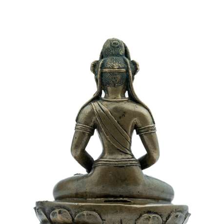 Seltene Bronze des Amitayus auf einem Lotos - photo 4