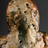Große Skulptur "Maria Immaculata" auf Wolke mit Engeln, die Schlange zertretend, Ton polychrom gefasst und vergoldet, eingesetzte Glasaugen, Südeuropa 18.Jh., H. 77cm, partiell übermalt, kleine Defekte und Abpl… - photo 10