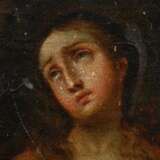 Unbekannter Künstler des 18.Jh. "Heilige Maria Magdalena", Öl/Leinwand auf Holz kaschiert, 37,7x29cm, rest., Craquelé, kleine Defekte der Maloberfläche - photo 2