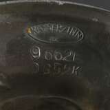 Dreiflammige Kaiserzinn Tafelgirandole mit floralem Reliefdekor, Nr. 9662E 9652K, H. 44,5cm, leichte Gebrauchsspuren - Foto 5