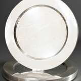 6 Schlichte Platzteller, Silber 925, 3041g, Ø 29,5cm, leichte Gebrauchsspuren - Foto 1
