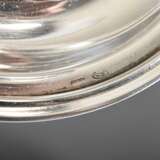 4 Schlichte Eierbecher auf festem Unterstand, Silber 925, 340g, H. 5cm - photo 4