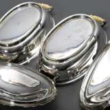Paar oval bombierte dänische Silber Terrinen mit ornamentalem Rand sowie Elfenbein Griffen und Knauf, MZ: A. Dragstedt, Kopenhagen 1940, Silber 830, 3130g, 15x32x20cm, Genehmigung nach VO (EG) 338/97 liegt vor (kein Expo… - photo 6