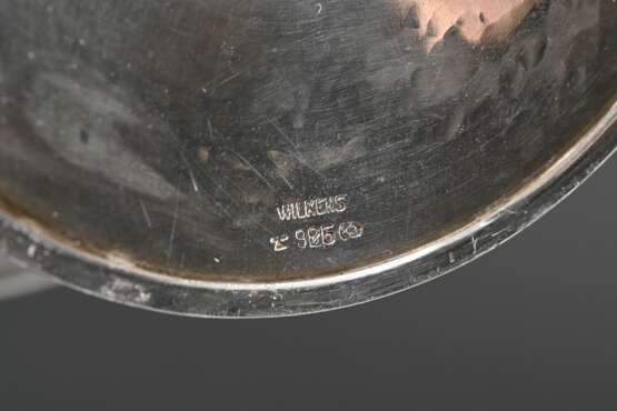 Art Deco Aufsatz mit Trichterschale und floral abstrahiertem Nodus, Wilkens, Modell Nr. 338659, Silber 925, 159g, H. 12cm, Ø 17cm - photo 5