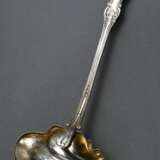 Saucenkelle mit Muschellaffe in Biedermeier Form, MZ: PFP, Schweden, Anfang 20.Jh., Silber, 64g, L. 21cm - Foto 2