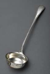 Suppenkelle &quot;Perlmuster&quot;, MZ: W. Ambach, Silber 800, 212g, L. 34cm