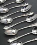 Cutlery. 12 Teelöffel &quot;Chippendale&quot;, Wilkens, Silber 800, 222g