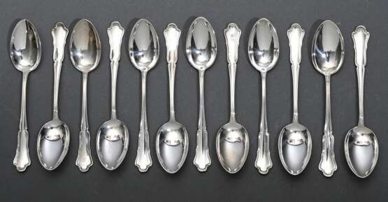 12 Teelöffel "Chippendale", Wilkens, Silber 800, 222g - photo 2