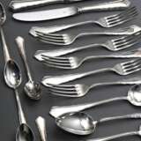 24 Teile WMF Besteck "Chippendale" für 6 Personen, Silber 800, 631g (o. Messer) bestehend aus: je 6 Messer, Gabeln, Löffel und Teelöffel - photo 1