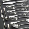 24 Teile WMF Besteck &quot;Chippendale&quot; für 6 Personen, Silber 800, 631g (o. Messer) bestehend aus: je 6 Messer, Gabeln, Löffel und Teelöffel - Prix ​​des enchères