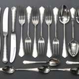 24 Teile WMF Besteck "Chippendale" für 6 Personen, Silber 800, 631g (o. Messer) bestehend aus: je 6 Messer, Gabeln, Löffel und Teelöffel - photo 2