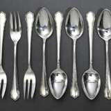 10 Teile Besteck "Chippendale", MZ: Otto Hintze, Silber 800, 235g: 6 Teelöffel und 4 Kuchengabeln - photo 2