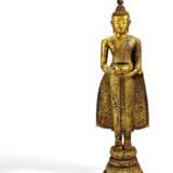 Grosser stehender Buddha mit Almosenschale - Foto 2