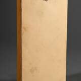 Laeuger, Max (1864-1952) "Tanzender Akt mit Tuch" um 1927, Keramik farbig glasiert und bemalt auf Gips in Rahmen montiert, 26,5x13,5x6,8cm, Vgl.: Badisches Landesmuseum Karlsruhe Schloß, Karlsruher Majolika (K… - Foto 6