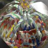 4 Diverse runde und facettierte Paperweights "Blumen", um 1900, H. 6,5-8,5cm, 1x best.A - Foto 4