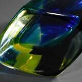 Venini Vase „Fiji“, farbloses Glas mit blauen, gelben und grünen Einschmelzungen, Entw.: Fulvio Bianconi, Ausführung 1999, Boden sign./dat., H. 32cm - Foto 5