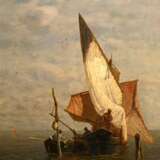 Dill, Ludwig (1848-1940) "Venezianische Fischer in der Lagune", Öl/Leinwand, u.r. sign., 57,3x44,8cm (m.R. 67,5x55,5cm), rest. - photo 1