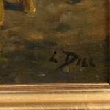 Dill, Ludwig (1848-1940) "Venezianische Fischer in der Lagune", Öl/Leinwand, u.r. sign., 57,3x44,8cm (m.R. 67,5x55,5cm), rest. - photo 3