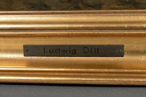 Dill, Ludwig (1848-1940) "Venezianische Fischer in der Lagune", Öl/Leinwand, u.r. sign., 57,3x44,8cm (m.R. 67,5x55,5cm), rest. - photo 4