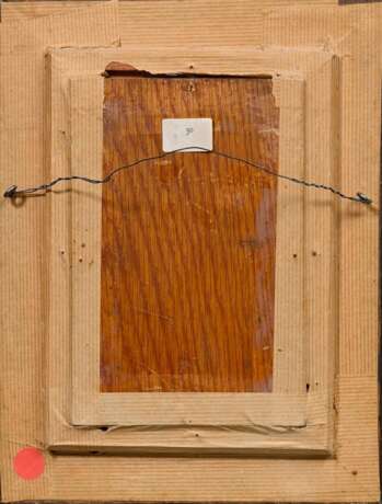 Moerenhout, Edward (1801-1893) „Geisterschiff“, Öl/Holz, u.r. sign., in Schildpattrahmen, 19x13,3cm (m.R. 28,2x22,5cm), kleine Defekte der Maloberfläche, rest. - photo 4
