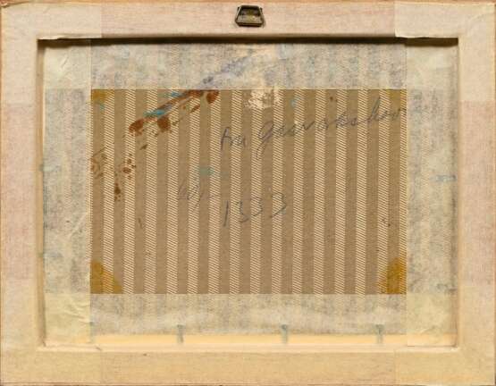 Qvistorff, Victor (1882-1953) „Frachter an der Mole“, Öl/Malpappe, u.r. sign., 15,2x21,2cm (m.R. 19,5x25cm) - photo 4