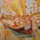 Bölcskey, Ferenc (1897-1976) "Venezianisches Segelboot" 1927, Öl/Malpappe, u.l. sign./dat./bez., 79,5x71,2cm (m.R. 90x81cm), min. Defekte der Maloberfläche, Platte leicht gebogen - photo 1
