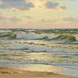 Schlichting, Waldemar (1896-1970) "Brandung vor Sylt", Öl/Leinwand, u.l. sign., 61x90,5cm (m.R. 64x93,5cm) - photo 5