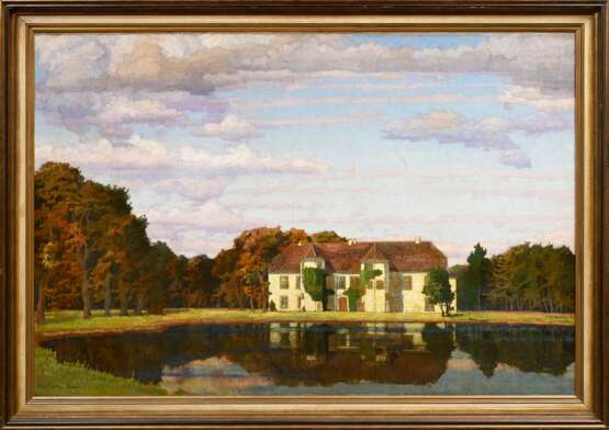 Kaiser, Richard (1868-1941) "Gut Tangstedt (Stormarn)", Öl/Leinwand, u.l. sign./bez., 81,5x120,5cm (m.R. 94x132,5cm) - photo 2