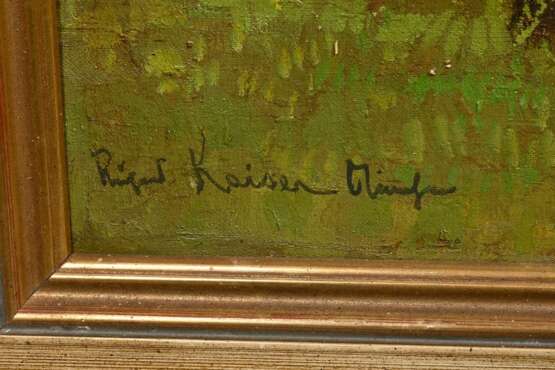 Kaiser, Richard (1868-1941) "Gut Tangstedt (Stormarn)", Öl/Leinwand, u.l. sign./bez., 81,5x120,5cm (m.R. 94x132,5cm) - photo 3