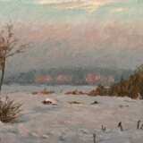 Eitner, Ernst (1867-1955) "Winterlandschaft", Öl/Malpappe, u.l. sign., Impressionisten Rahmen, 37,5x50cm (m.R. 57,5x68,3cm) - Foto 1